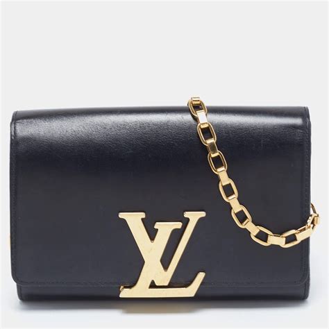 louis vuitton chain louise clutch black|Louis Vuitton louise clutch review.